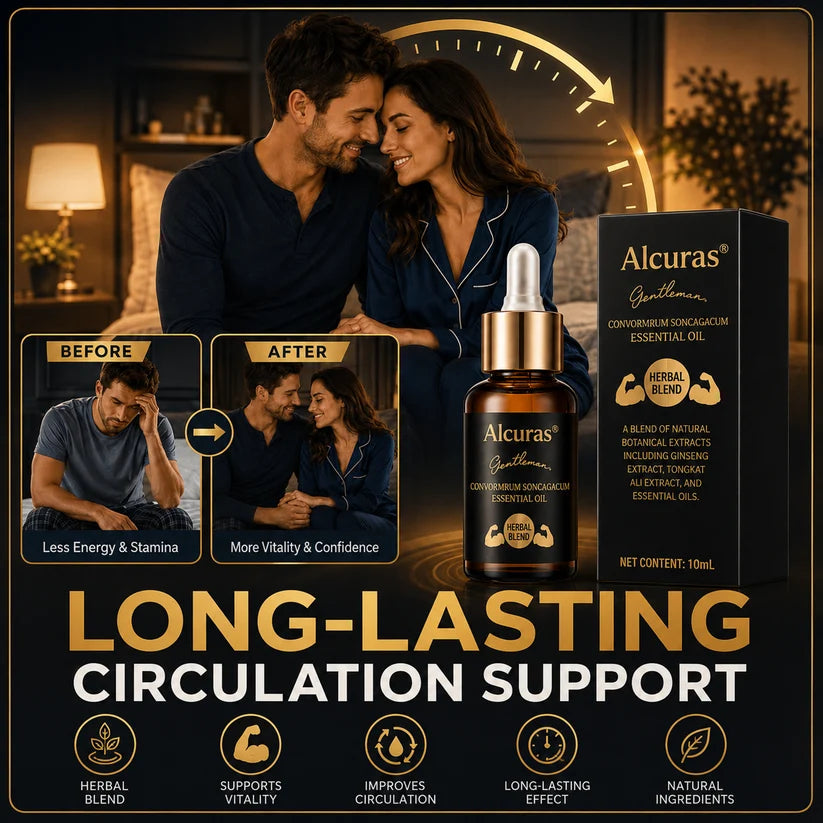 Alcuras® Advanced Men's Intimate Control Oil - Take Back Control. Stay Longer. Stay in the Moment