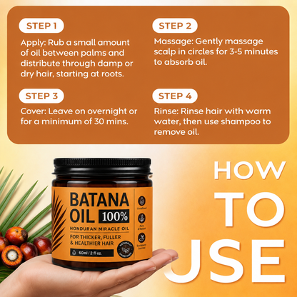 🔥Batana Oil for Hair Growth,Raw Organic Batana Mask from Honduras🌱