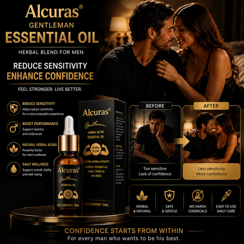 Alcuras® Advanced Men's Intimate Control Oil - Take Back Control. Stay Longer. Stay in the Moment