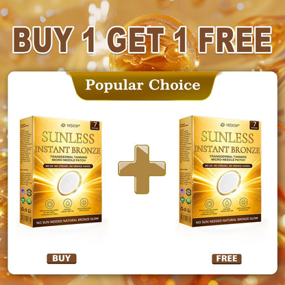 ☀️ Alcuras® Sunless Instant Bronze Tanning Microneedle Patch 🇺🇸 (Just once a day) Visible Bronze Glow in 7 Days ✅ No UV, No Orange, No Streaks, No DHA, No Mess.