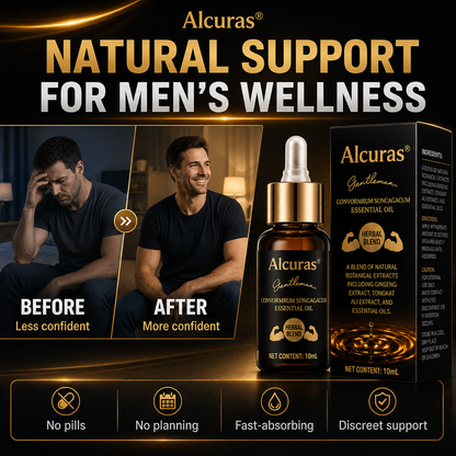 Alcuras® Advanced Men's Intimate Control Oil - Take Back Control. Stay Longer. Stay in the Moment