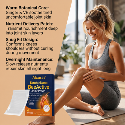 Alcuras® Dual Nano Bee Venom Joint Relief Patch 24H Continuous Penetration Pain Relief Patch