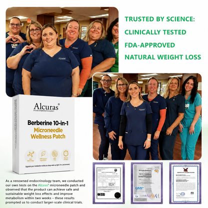 Alcuras® Berberine 10-in-1 Nano Microneedle Patch | ✅ Science-Backed Formula | 10-in-1 Advanced Blend | Visible Results in 7 Days 🏅