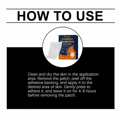 Alcuras® Dual Nano Bee Venom Joint Relief Patch 24H Continuous Penetration Pain Relief Patch
