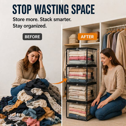 🔥Buy 1 Get 1 Free📢Large Heavy-Duty Thick Plastic Clear Storage Bag for Clothes, Moving & Storage